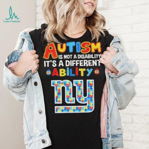 New York Giants NFL Autism Is Not A Disability 2024 Shirt