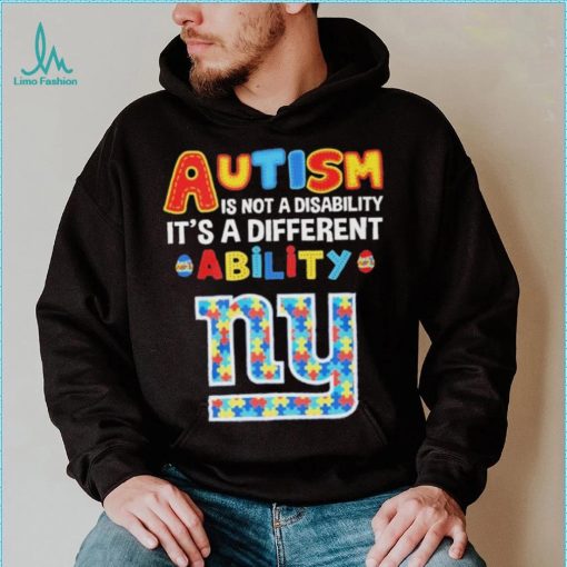 New York Giants NFL Autism Is Not A Disability 2024 Shirt