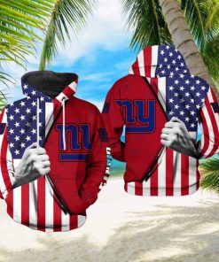 New York Giants NFL US Flag Team 3D Printed Hoodie Ver 1