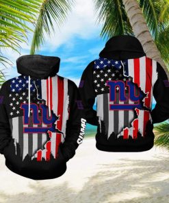 New York Giants NFL US Flag Team 3D Printed Hoodie