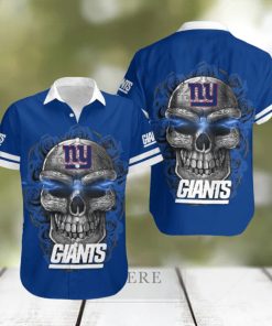 New York Giants Skull 3D Hawaiian Shirt Summer Collection