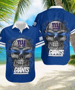 New York Giants Skull 3D Hawaiian Shirt Summer Collection