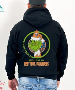 New York Islanders NHL The Grinch I Hate People But I Love My Boston Bruins Shirt