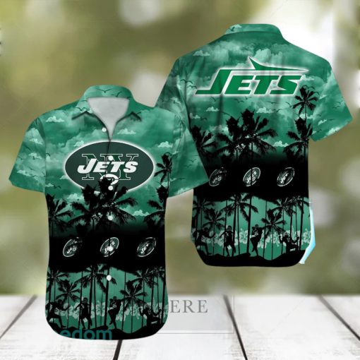 New York Jets NFL All Over printed 3D Beach Lover Gift Aloha Hawaiian Shirt