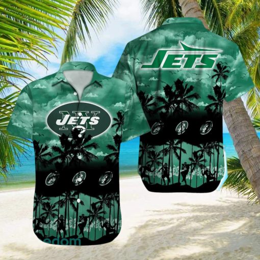 New York Jets NFL All Over printed 3D Beach Lover Gift Aloha Hawaiian Shirt