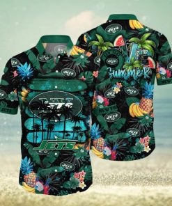 New York Jets NFL Hawaiian Shirt Straw Hatstime Aloha Shirt