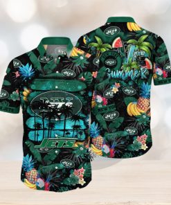 New York Jets NFL Hawaiian Shirt Straw Hatstime Aloha Shirt