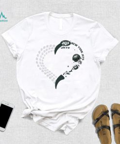 New York Jets football heart helmet logo gift shirt