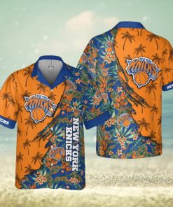 New York Knicks Themed Vibrant Hawaiian Shirt