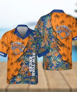 New York Knicks Themed Vibrant Hawaiian Shirt