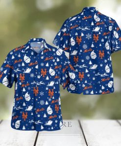 New York Mets Christmas Hawaiian Shirt Beach Gift Fans For Men And Women