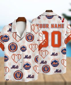 New York Mets MLB Custom Name And Number Summer 3D Hawaiian Shirt