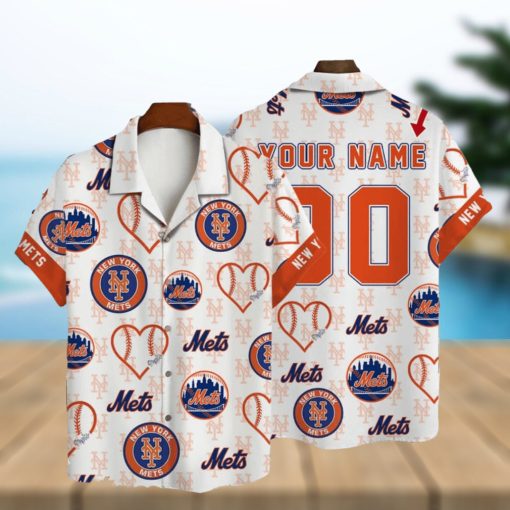 New York Mets MLB Custom Name And Number Summer 3D Hawaiian Shirt