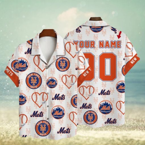 New York Mets MLB Custom Name And Number Summer 3D Hawaiian Shirt