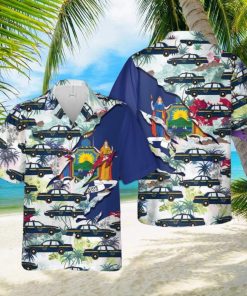 New York State Police Summer Beach Gift 3D Hawaiian Shirt