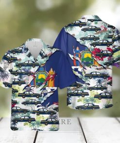 New York State Police Summer Beach Gift 3D Hawaiian Shirt