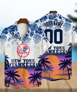 New York Yankees Custom Name And Number Major League Baseball 3D Print Hawaiian Shirt