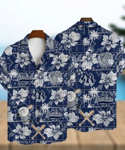 New York Yankees Hibiscus Pattern Vintage Hawaiian Shirt