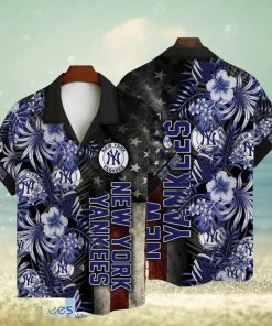 New York Yankees MLB American Flower Breathable Hawaiian Shirt