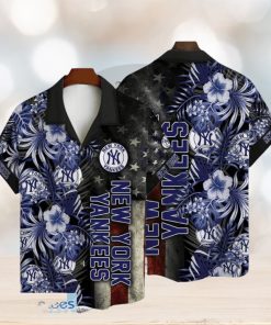 New York Yankees MLB American Flower Breathable Hawaiian Shirt