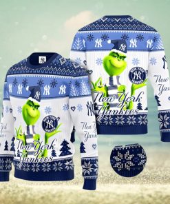 New York Yankees MLB Grinch Ugly Christmas Sweater Xmas 3D Printed Christmas Sweater Gift