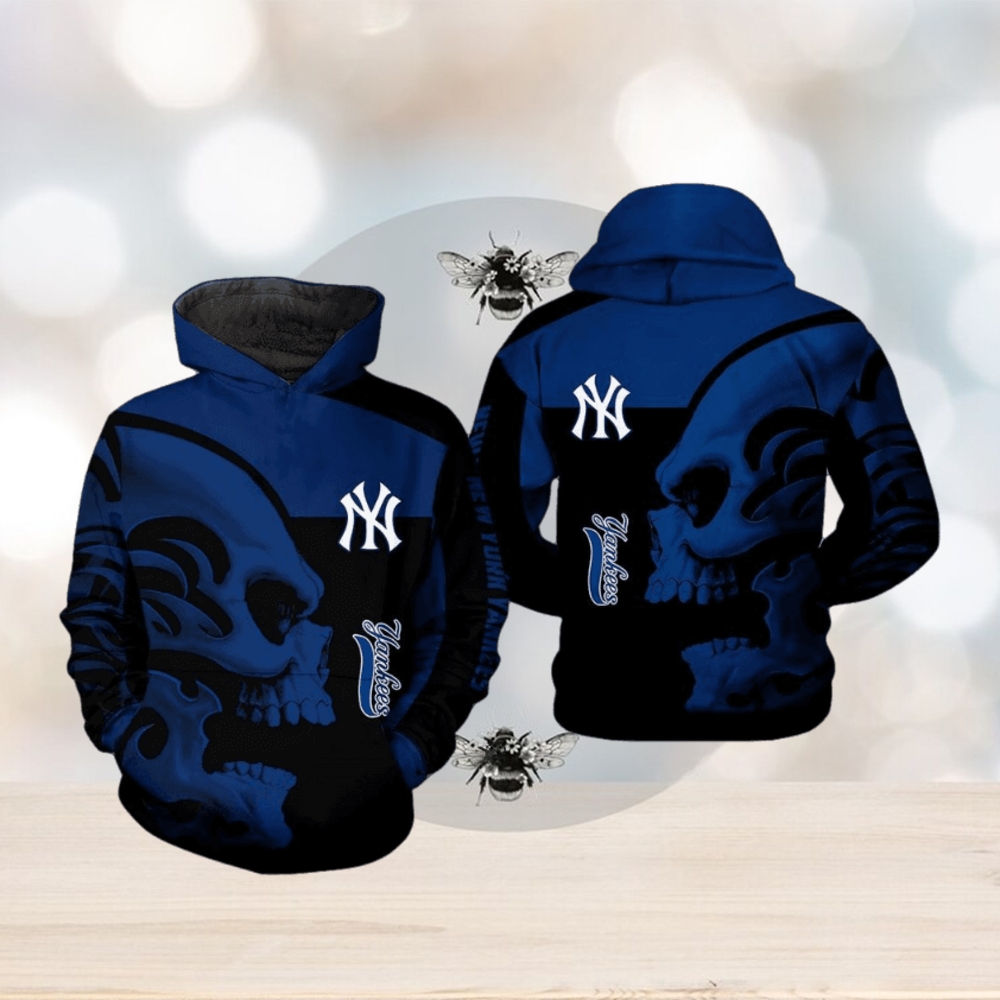 New York Yankees MLB Skull 3D Printed Hoodie New York Yankees MLB Skull 3D Printed Hoodie
