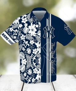 New York Yankees Mlb Baseball Sport Custom Name Hawaiian Graphic Print Short Sleeve Hawaiian Shirt