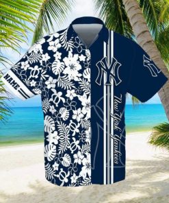 New York Yankees Mlb Baseball Sport Custom Name Hawaiian Graphic Print Short Sleeve Hawaiian Shirt