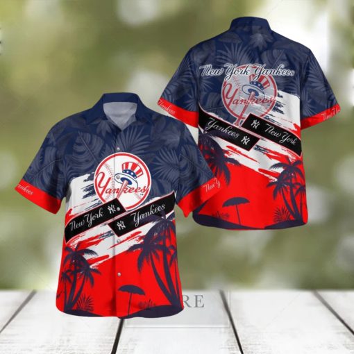 New York Yankees Tropical Vintage Set Hawaiian Shirt And Short For Men And Women