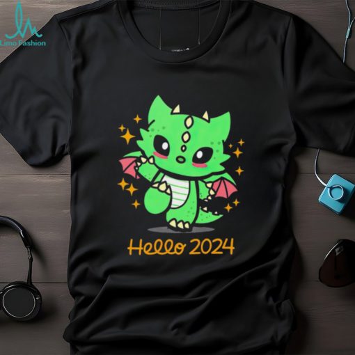 New year 2024 year of the dragon cute cartoon shirt