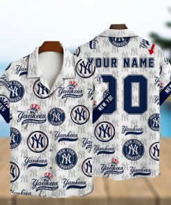 NewYork Yankees MLB Custom Name And Number Summer 3D Hawaiian Shirt