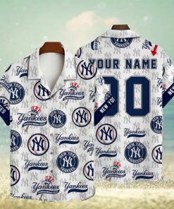 NewYork Yankees MLB Custom Name And Number Summer 3D Hawaiian Shirt