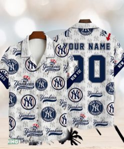NewYork Yankees MLB Custom Name And Number Summer 3D Hawaiian Shirt