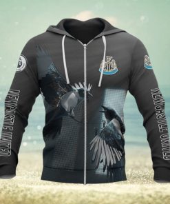 Newcastle United FC The Magpies Black Zip Up Hoodie