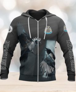 Newcastle United FC The Magpies Black Zip Up Hoodie