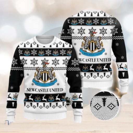 Newcastle United Logo 3D Ugly Christmas Sweater Christmas Gift Men And Women 2023 Sweater