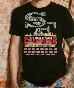 Nfc West Division Champions San Francisco 49ers PLAYER NAME CITY T Shirt
