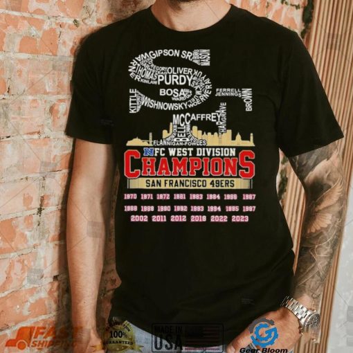 Nfc West Division Champions San Francisco 49ers PLAYER NAME CITY T Shirt