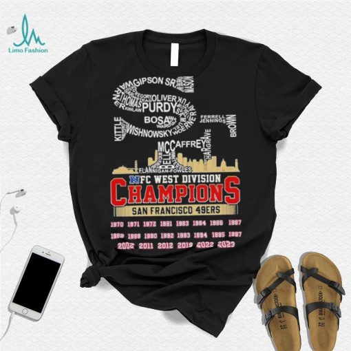 Nfc West Division Champions San Francisco 49ers PLAYER NAME CITY T Shirt
