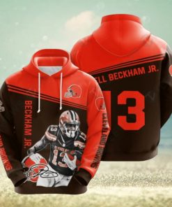 Nfl Cleveland Browns 3D Puff Print Hoodie