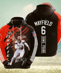 Nfl Cleveland Browns 3D Zip Up Hoodie