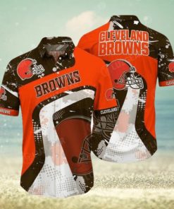 Nfl Cleveland Browns Orange Trendy Hawaiian Shirt Aloha Shirt