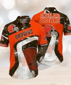 Nfl Cleveland Browns Orange Trendy Hawaiian Shirt Aloha Shirt