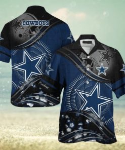 Nfl Dallas Cowboys Highlight Logo Grey Trendy Hawaiian Shirt Aloha Shirt