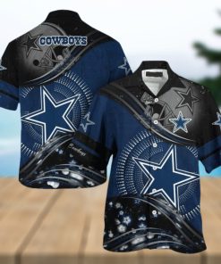 Nfl Dallas Cowboys Highlight Logo Grey Trendy Hawaiian Shirt Aloha Shirt