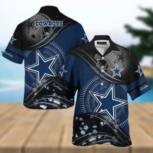 Nfl Dallas Cowboys Highlight Logo Grey Trendy Hawaiian Shirt Aloha Shirt