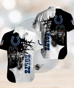 Nfl Indianapolis Colts Halloween Iron Maiden Trendy Hawaiian Shirt Aloha Shirt