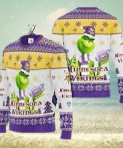 Nfl Minnesota Vikings Grinch Winter Ugly Christmas Sweater Perfect Holiday Gift