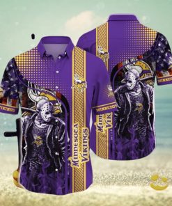 Nfl Minnesota Vikings Horror Halloween Night Trendy Hawaiian Shirt Aloha Shirt