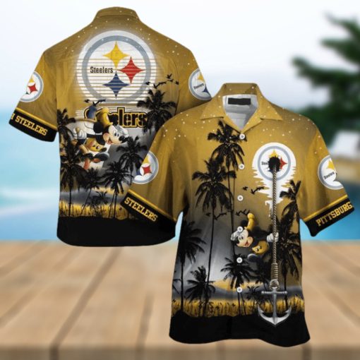 Nfl Pittsburgh Steelers Mickey Mouse Edition Trendy Hawaiian Shirt Aloha Shirt